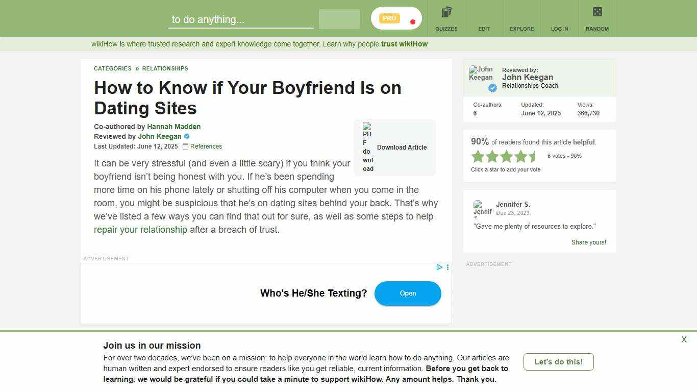 11 Simple Ways to Know if Your Boyfriend Is on Dating Sites