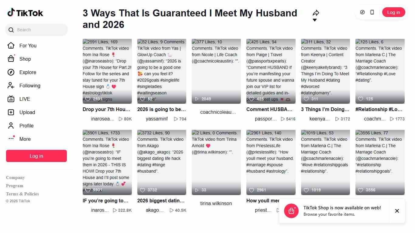 3 Ways That Is Guaranteed I Meet My Husband and 2026 TikTok